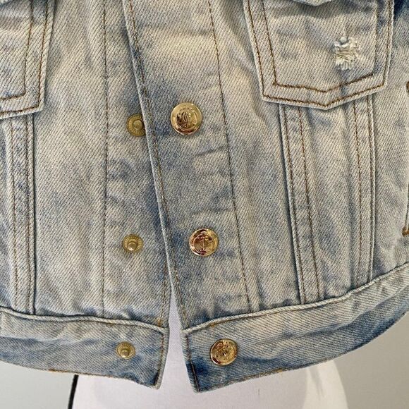 Juicy Couture NWT Denim Tie Dye Vest - Picture 6 of 11